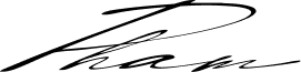 Handwritten signature in black ink with flowing cursive script
